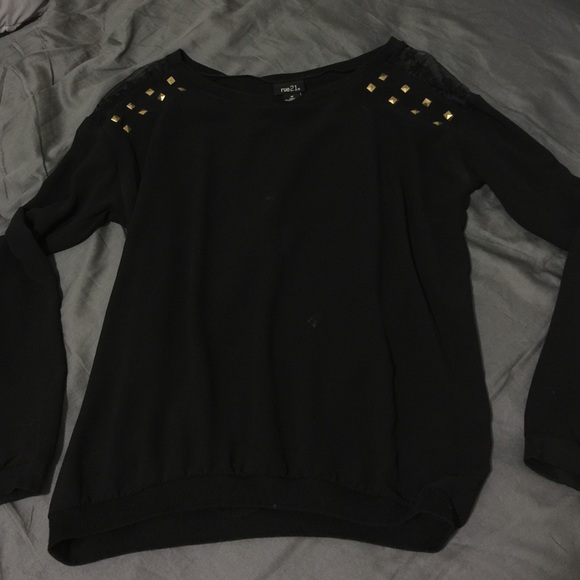 Black Studded Shirt