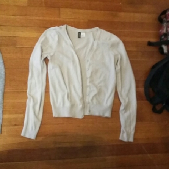Off-white basic cardigan - Picture 2 of 4