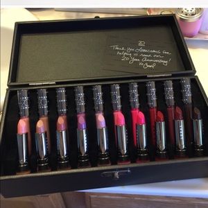 Lorac lipsticks and lip glosses.