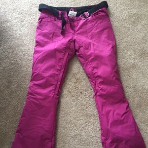 PWDR ROOM Pink Warm Snowboard/Ski Pants