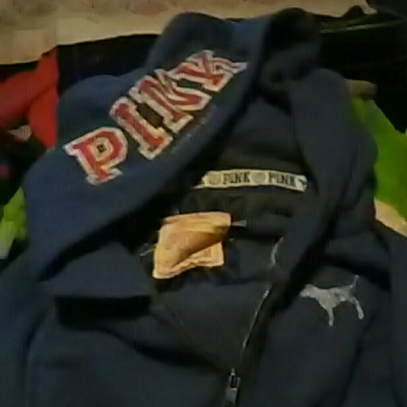 Pink zip up hoodie