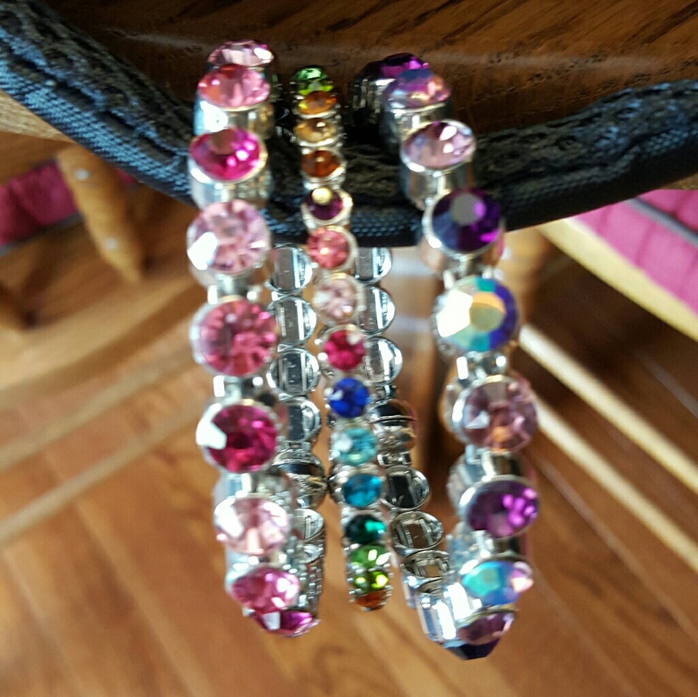 SOLD Crystal braclets, you get all three