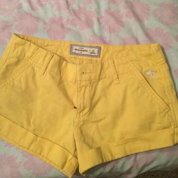 Yellow shorts by Abercrombie kids