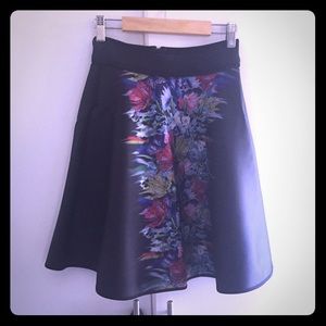 Cynthia Rowley Neoprene Floral Skirt - Size 0