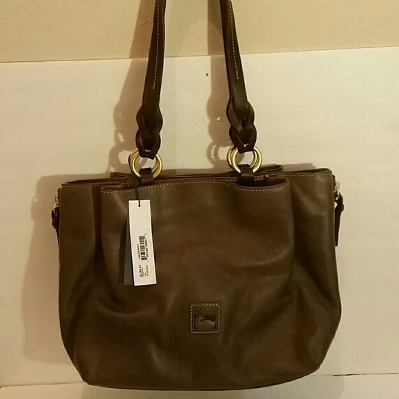 Dooney & Bourke Florentine Leather Large Zip Satch - Picture 2 of 4