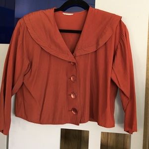Vintage Blouse Rust Color
