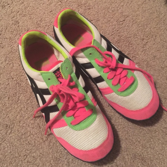 Multi colored Asics. Size 6. Worn once.