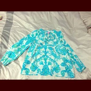 Lilly Pulitzer White Gold Digger Elsa XXS