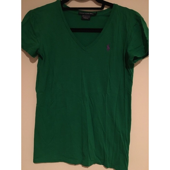 Ralph Lauren Sport Green V-Neck Shirt
