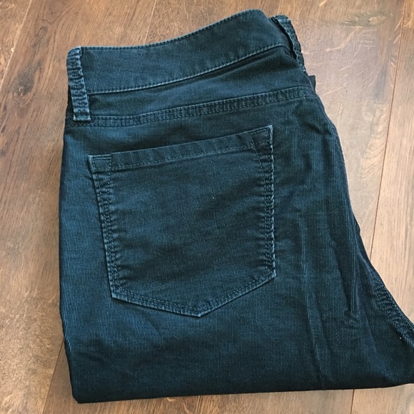 LOFT Modern Straight Emerald Green Cords