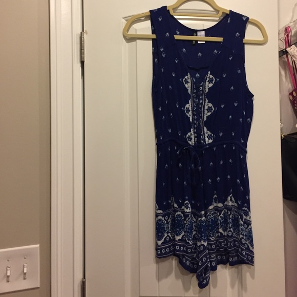 Cute royal blue romper