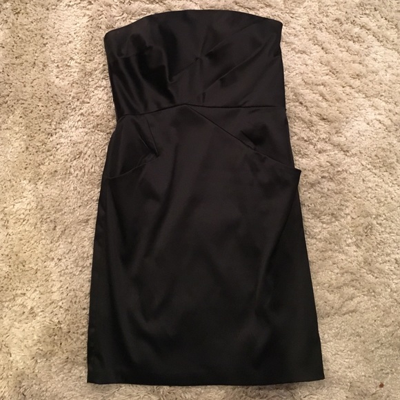 BCBG black strapless mini