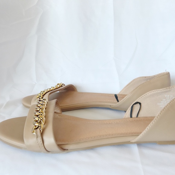 H&M Nude Flats with Gold Accent, Never Been Worn! - Picture 3 of 4