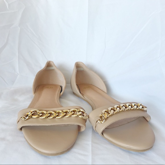 H&M Nude Flats with Gold Accent, Never Been Worn! - Picture 2 of 4