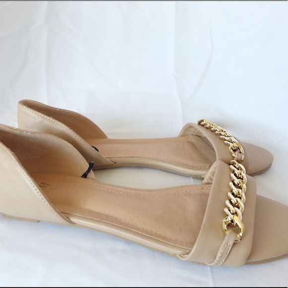 H&M Nude Flats with Gold Accent, Never Been Worn! - Picture 4 of 4