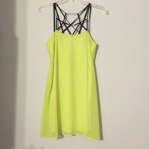 Lulu's neon swing dress