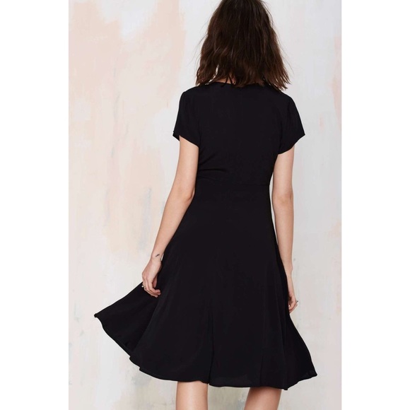 Nastygal lace up v neck dress - Picture 2 of 2