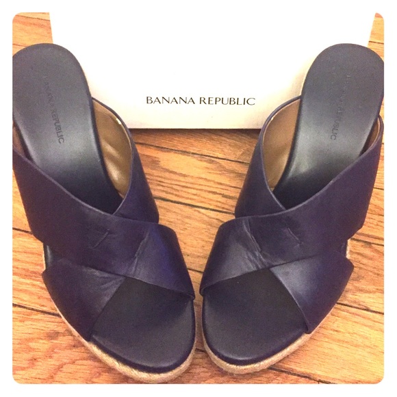 Banana Republic wedge espadrilles.