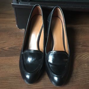 Nine West black leather shoes