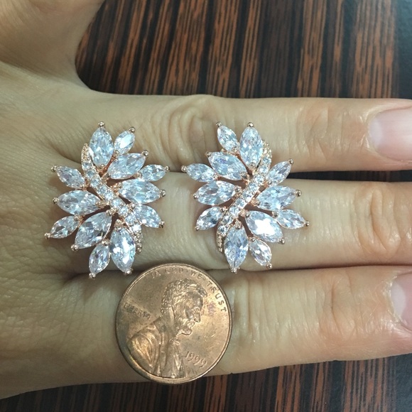 CZ Earrings - Picture 2 of 4