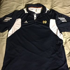 Men's Notre Dame Adidas polo