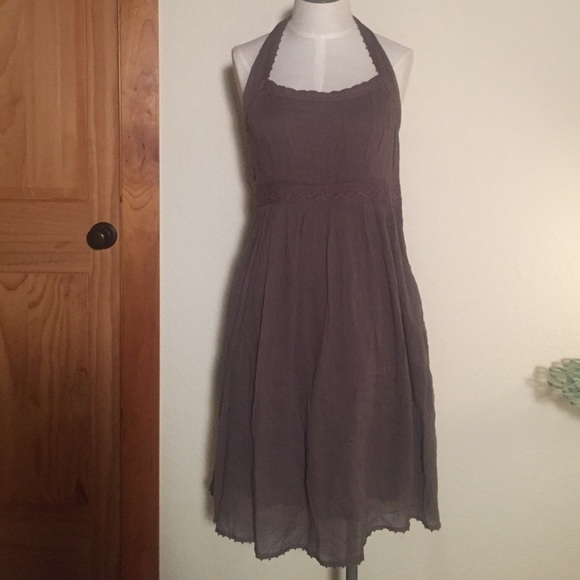 Anthro Maeve Halter Dress