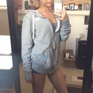 Adorable Pink Victoria's Secret zip up hoodie! 💗