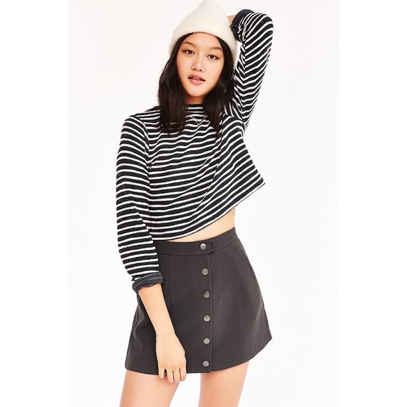 BDG Dresses & Skirts - BDG Snap Button Down Mini Skirt