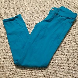 Teal green jeggings