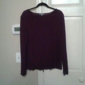 Burgandy long sleeve shirt