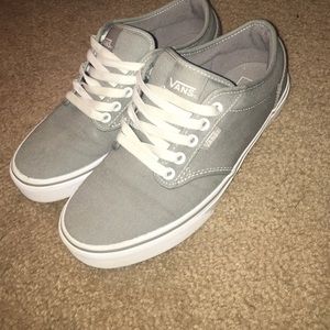 Grey vans barely worn size 7 look brand new!