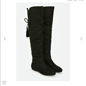 JustFab black knee high boots