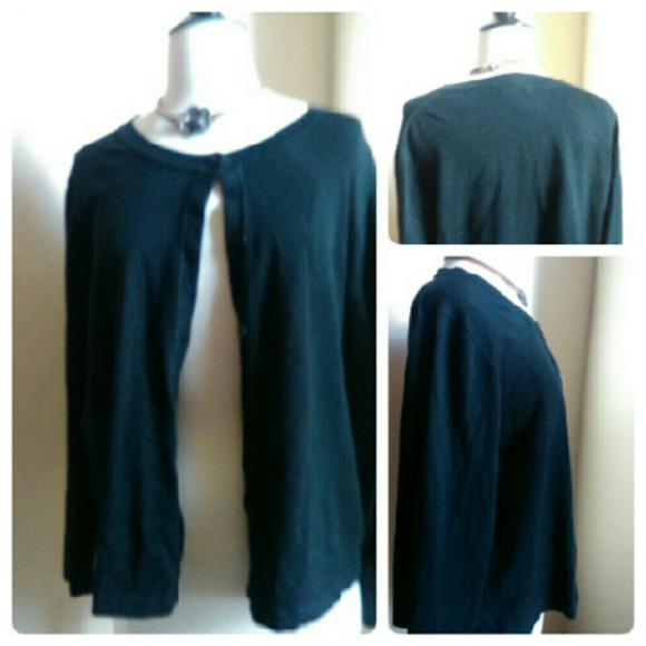 Black cardigan sweater