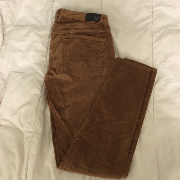Brown Velvet Pants
