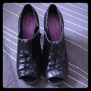 Madden Girl peep toe booties