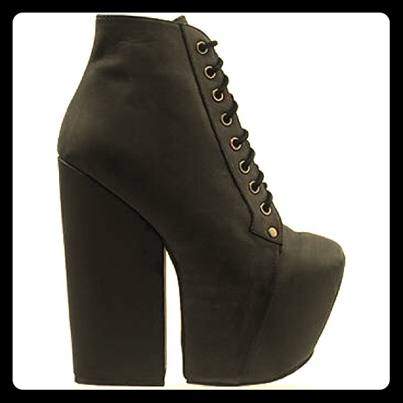 Jeffrey Campbell - Freda in Black Washed