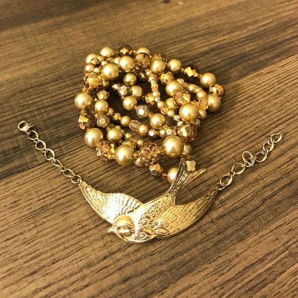 Set of 2 Gold Bracelets