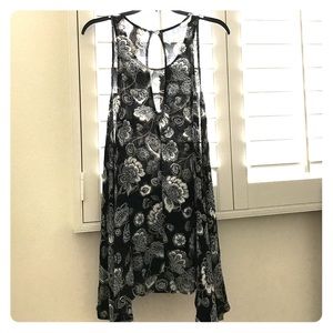 Free people floral tank top dress