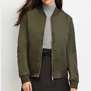 Olive Bomber Jacket