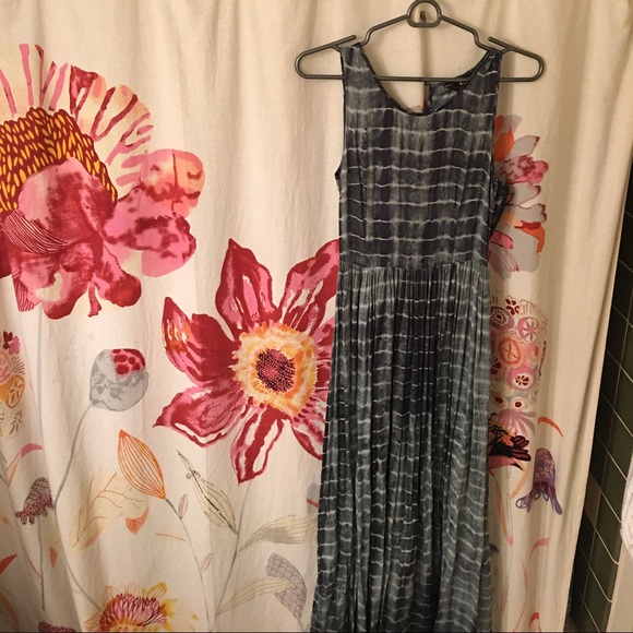 Anthropologie Neuw Lotus Tie-Dye Maxi Dress