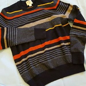 MENS BROOKS BROTHERS RED FLEECE WOOL SWEATER