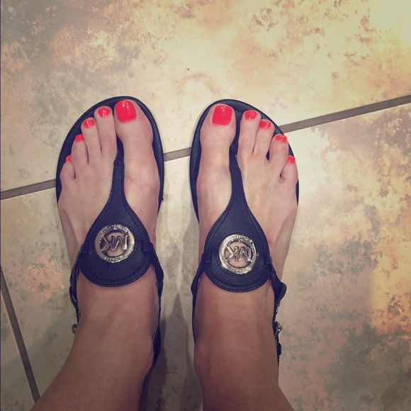 Michael kors black sandals