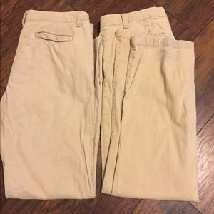 2 Pairs Aeropostale Khaki Pants Size 11/12 Regular