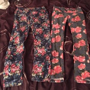 bundle - 2 pairs of girls size 8 jeggings
