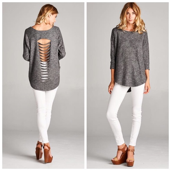 Back Cutout Top - Picture 2 of 2