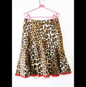Etcetera Leopard Skirt