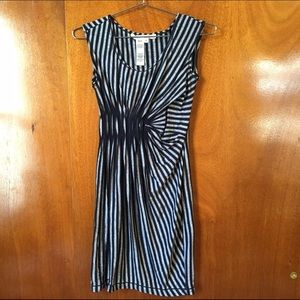 Max Studio stripe form fitting dress