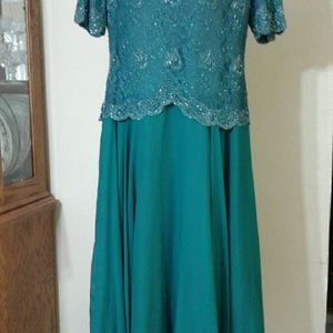 Dark green/teal women's dress