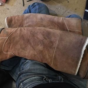 Michael kors tall brown suede boots