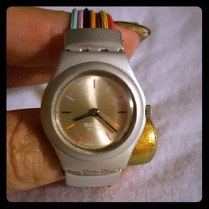 Swatch Watch FILAMENTO MULTICOLORE Authentic...
